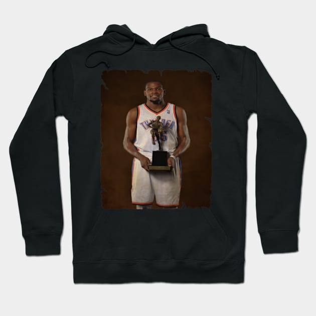 Kevin Durant in Thunderstruck Trophy Vintage Hoodie by CAH BLUSUKAN